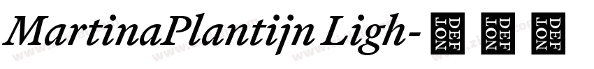 MartinaPlantijn Ligh字体转换